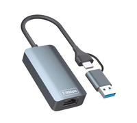 Lecnvuo 2.5gb USB Ethernet Adapter, Aluminum, Type-C to RJ45 Network Internet 2.5Gbps, 2.5G USB C to Ethernet Adapter for MacBook, iPhone 15/16 Pro Max, XPS, Surface, iPad Pro