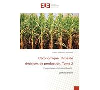 L'Economique: Prise de décisions de production. Tome 2