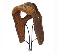 Leconpet Dog Aviator Hat, Dog Winter Pilot Hat with Ear Flaps for Cold Weather (XL, Coffee)