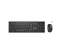 Lecoo KW200 Wireless Turkish Q Keyboard & Mouse Set - QWERTY Turkish Layout Keyboard, 1200DPI Optical Mouse, Win/Mac Compatible, Liquid Spill Resistant, Full Size Turkish Q Keyboard Mouse Set Black