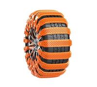 LECREA 10 Pcs Car Snow Chains for Nissan Qashqai J11 Visia/Acenta/N Connecta/N Vision/Tekna 2013-2021, Anti-Skid Tyre Chains, Adjustable Emergency Snow Tire Chains, Enhanced Grip on Snow & Ice