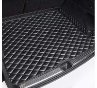 LECREA Car Boot Liner for Volvo XC90 7seats 2015-2024, Black PU Leather Trunk Mat, Waterproof, Non-slip, Easy to Install and Clean