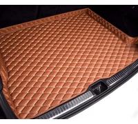 LECREA Car Boot Liner for VW ID.4 X 2021-2024, Car Leather Boot Liner Mat, Waterproof and Non-slip Trunk Protection Mat, Brown