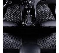 LECREA Car Floor Mats for Mercedes Benz C Class AMG (4door) 2015-2024 RHD, All Weather Leather Car Floor Mats, Waterproof and Anti-Slip Floor Carpet Mat, Front and Rear Carpet Protection,A Black