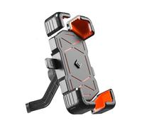 LECREA Motorcycle Phone Holder for Ducati Hypermotard 796, 360° Rotatable Adjustable Motorcycle Phone Mount, Non-slip Phone Holder for Motorbike, Bicycle, Scooter,Rearview Mirror-Orange