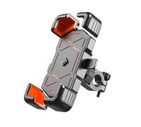 LECREA Motorcycle Phone Holder for Suzuki Bandit 1250SA, 360° Rotatable Adjustable Motorcycle Phone Mount, Non-slip Phone Holder for Motorbike, Bicycle, Scooter,Handlebar-Orange