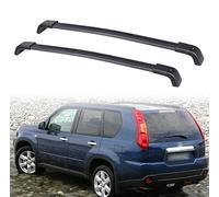 LECREA Roof Rack Cross Bars for Nissan X-Trail T31 2007-2013, Car Top Crossbars Aluminium Cargo Luggage Rack Carrier Bar for Running Rails,Black-1 Pair
