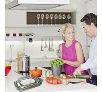 Lecreatekit 12 Pack Felt Pan Protectors Non-Scratch Mats for Baking Pans, Grey Dish Separators for Stacking and Storage, 2 Sizes Kitchen Liners for Glass Ceramic Cookware