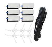 Lecreatekit 13-Piece Replacement Accessories for 360 S6 Robot Vacuum, Including Roller Brush, Side Brushes and Filters, High Efficiency Cleaning Parts for Qihoo S6 Sweeper, Black and White