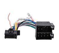 Lecreatekit 16 Pin Car Radio Wiring Harness Adapter Cable for Pioneer DEH MVH Stereo, ISO to Female Connector Plug, 7.28 Inch Black Wire