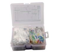 Lecreatekit 1818 Pieces Electronic Components Kit with Resistors, Capacitors, LEDs, Transistors and PCB Board for DIY Projects and Circuit Assembly