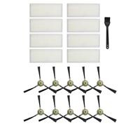 Lecreatekit 19-Piece Replacement Parts Kit for Eufy for robovac K2/K3/K4/K5 and M210/M210S/M210B/M213 - Includes 8 HEPA Filters, 10 Edge-Sweeping Brushes & Cleaning Brush