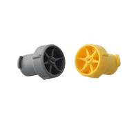 Lecreatekit 2.644-125.0 Detail Nozzle for Karcher OC 3 Portable Cleaner, Fine Jet for Narrow Gaps, Yellow and Grey, 2 Pack