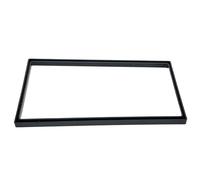 Lecreatekit 2 Din Car Stereo Radio Panel Frame for 7 Inch Large Screen Audio, ABS Plastic Dashboard Installation Trim Kit, Black