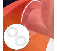 Lecreatekit 2 Pack Chimney Insulation Wool Gasket for for traeger and for for camp chef Pellet Grill, Heat Retention Replacement Parts for Outdoor Cooking, White