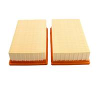 Lecreatekit 2-Pack Flat Pleated Vacuum Filter for Bosch GAS 35 L AFC, GAS 35 L SFC+, and GAS 35 M AFC - Washable Polyester Filter for Exhaust Air Filtration
