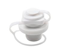 Lecreatekit 22mm Valve Screw Inflation Air Chamber for Inflatable Boats Kayaks Airbeds Pool Rafts Rubber Dinghies White Plastic