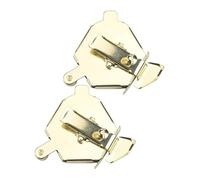 Lecreatekit 2pc Magnetic Seam Guide for All Sewing Machines - Stainless Steel for edge Guide with Adjustable Pressure & Strong Adhesion, Gold/Silver