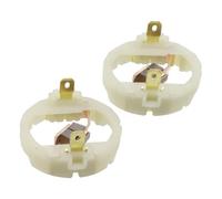 Lecreatekit 2pcs 895 875 887 Motor Carbon Brush Holder Assembly for Cordless Drill Driver Electric Wrench Saw, Metal Plastic Replacement Part, White, 46mm Diameter