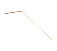 Lecreatekit 2PCS Brass Divining Rods Metal Detector for Water Gold Treasure Hunting, Sensitive Copper Dowsing Tool with Sliding Handle