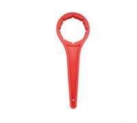 Lecreatekit 3-in-1 Bung Wrench Drum Opener Tool for 5-55 Gallon Pails - Multi-Function Bucket Lid Remover & Screw Cap Booster for Jerry Can Paint Tins Red Metal(Plastic Small)