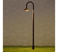 Lecreatekit 5-Pack HO/OO Scale LED Street Light Model Train Lamp Post with 75mm Height, 3V DC, Includes Resistors