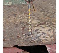 Lecreatekit 5Pcs Carbide Drill Bit Set with 1/4" Hex Shank, 160mm Masonry Bits for Concrete Brick Stone Granite Tile and Wood, 6mm 8mm 10mm