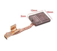 Lecreatekit 8-Piece Carbon Brush Replacement Kit for CB-440, BHP458, BDF452, BHP454, DDF458 & Other 18V Power Tools - 13 x 10 x 3 mm, Carbon-Metal Composite with Copper Contact