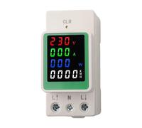Lecreatekit AC Digital Energy Meter 80-270V 100A with Color LCD Display, Power Factor & Frequency Tester for Home Industrial Use
