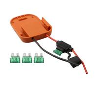Lecreatekit Adapter for Ridgid for aeg 18V with 30A Fuse, 14AWG Wire Power Connector Dock for L1815R B1820R R840084 AC840083