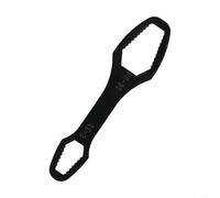 Lecreatekit Adjustable for torx Wrench 8-24mm Double Head Self-Tightening Star Key for Auto Repair and Mechanical Engineering - Metal Tool 158mm(Black)