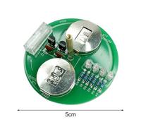 Lecreatekit Beginner DIY Soldering Kit LED Gyroscope Practice Board for Electronics Learning Skills Metal Wood Assembly Set