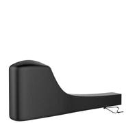 Lecreatekit Black Rowing Machine Cover for Concept 2, 95x24x40 Inch Waterproof Dust Protector with Windproof Rope, 210D Oxford Storage Case