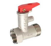Lecreatekit Brass Pressure Relief Valve G1/2 DN15 0.7MPa for Electric Water Heater Tank Safety Anti-Backflow Protection