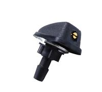 Lecreatekit Car Windshield Washer Nozzle 8mm Black Plastic Spray Jet 360° Adjustable Front Wiper Fan Nozzle for Most Vehicle Models