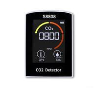 Lecreatekit Carbon Dioxide Detector, Digital-CO2 Meter Measure Carbon Dioxide Humidity Temperature TVOC Sensor Tester, For Home Office