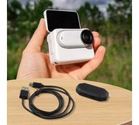 Lecreatekit Charging Station for for insta360 GO 3S and GO 3, Base Dock with Type-C Cable, 5V 1A Fast Charger, Compact Travel Accessory for Action Camera, Black