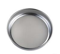 Lecreatekit Chrome Mesh Sieve,20cm Chrome Mesh Sieve Sample Inspection Test Sieve Industrial Grade Chrome Mesh Sieve Chinese Medicine Sieve(400 Mesh)