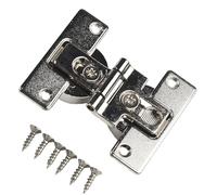 Lecreatekit Concealed Cabinet Door Flap Hinge, Self-Supporting 180° Folding Hinge for Hanging Wardrobe & Shoe Cabinets, Zinc Alloy, 35mm Cup Diameter, Fits 14-25mm Door Thickness, 10kg Load Capacity