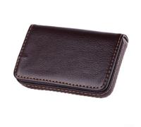 Lecreatekit Creative Design PU Leather Card Holder Perfect for Organizing Your Business Essentials (Brown)