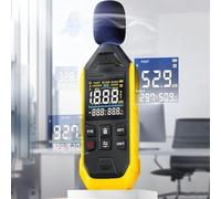 Lecreatekit Digital Sound Level Meter FDM10 with LCD Display, 30-130 dB Range, ±1.5 dB Accuracy, A-Weighting, for Industrial & Environmental Noise Testing