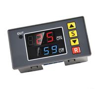 Lecreatekit Digital Timer Relay Switch for DC 12V Systems, Programmable Time Delay Module with Dual LED Display for Various Loads