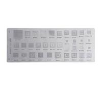 Lecreatekit for bga Stencils Kit for for samsung for htc for huawei MTK Android, 3-Pack Reballing Templates S5026 A418 A90, Steel IC Repair Tool