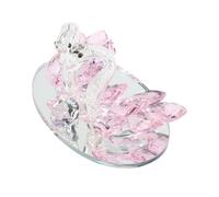 Lecreatekit for crystal for swan Ornament Home Decor, Elegant White for crystal Figurine for Living Room Bedroom Office Study Car Decoration, 15x10x8cm