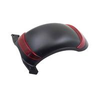 Lecreatekit Front and Rear Mudguard for ZERO 10 Inch Electric Scooter, ABS Wheel Cover for fender with Reflective Strip, Black and Red Spare Parts