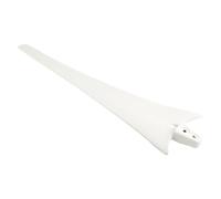 Lecreatekit FRP Wind Turbine Blades 550mm, Robust Lightweight Propeller Replacement for Small Home Wind Power Generator Kits, White