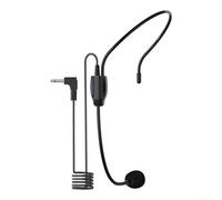 Lecreatekit Head-mounted Microphone, Flexible Wired Boom for Voice Lightweight 3 5mm Headset Microphone For Educational Speech Applications