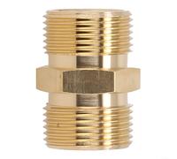 Lecreatekit Heavy Duty Brass M22 Hose Connector for High Pressure Washers, Converts 14mm to 15mm Threads (M22-14)