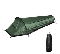 Lecreatekit Hiking and Camping Ultralight Tent for One Person Compact Design with Breathable Mesh Opening (green)