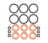 Lecreatekit Injector Seal Kit, 18-Piece Direct Replacement for for land for rover for range for rover for evoque Sport Discovery, Compatible with for jaguar XF XJ S-Type OE LR032818